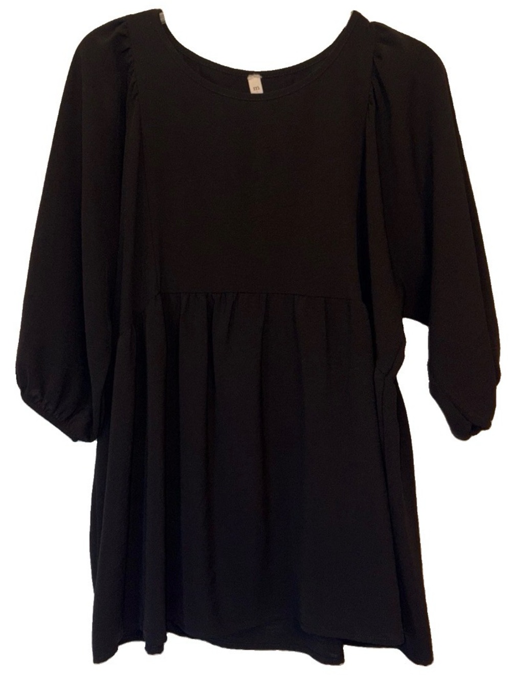 mts Black 3/4 Sleeve flowy Top